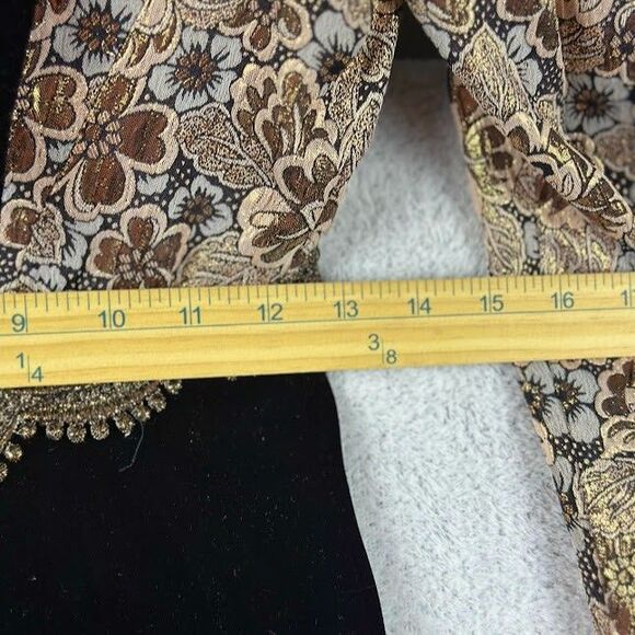 VTG Jessica McClintock Deep Brown Black Velvet Dress Mermaid Hem Romantic Gown - Picture 7 of 11